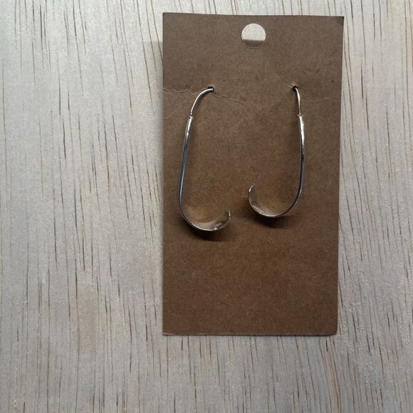Sterling Silver 925 Hook Earrings Fish Hook Shape/style - Picture 5 of 7